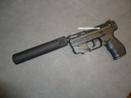 Fake Suppressor for 22 or 9mm Caliber Pistol 1/2-28